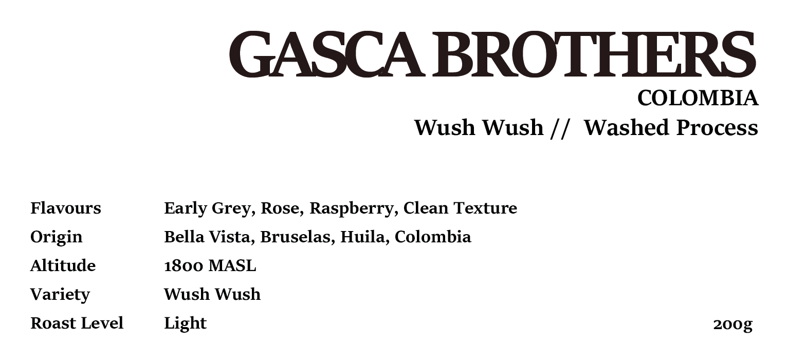 GASCA BROTHERS COLOMBIA Washed 200g