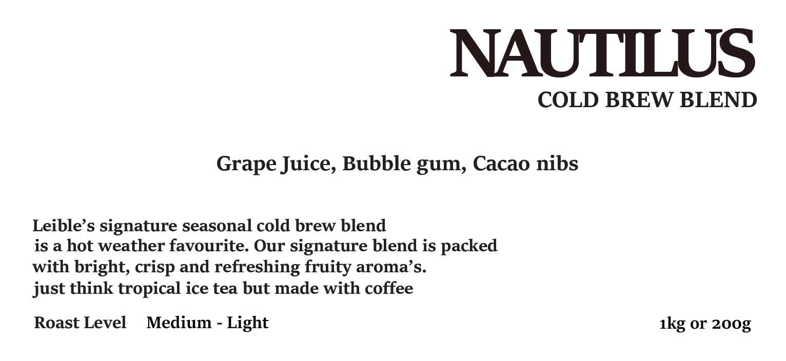 NAUTILUS GRAPE COLD BREW BLEND 200g/1kg
