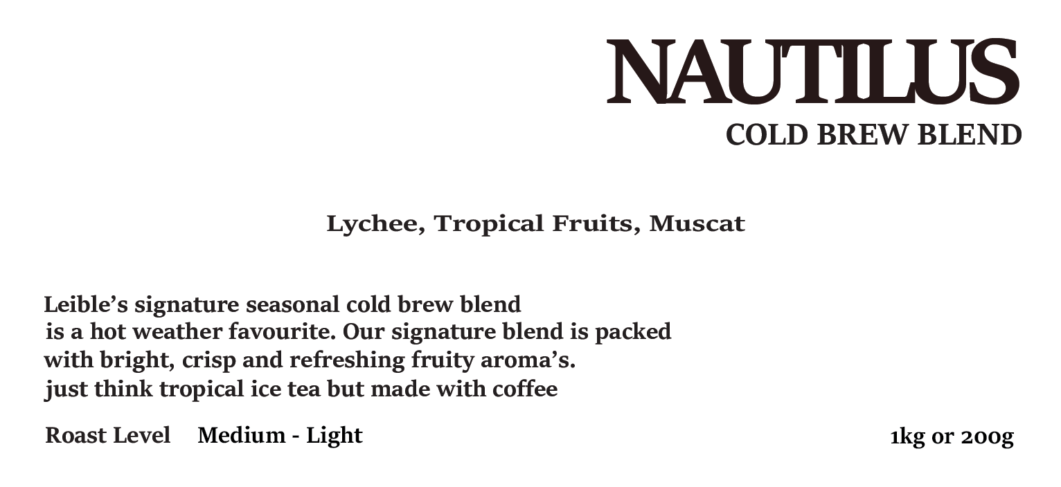 NAUTILUS LYCHEE COLD BREW BLEND 200g/1kg