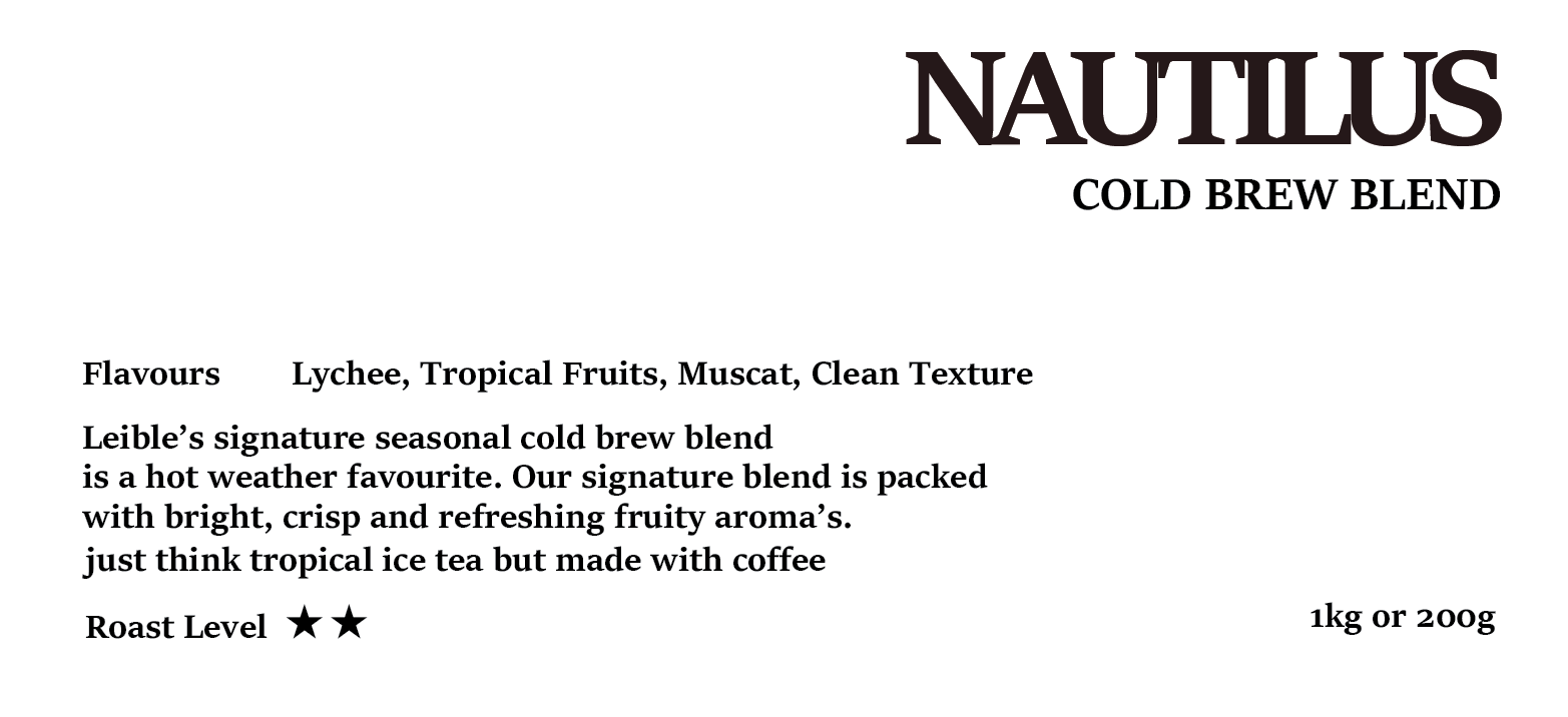 NAUTILUS LYCHEE COLD BREW BLEND 200g/1kg
