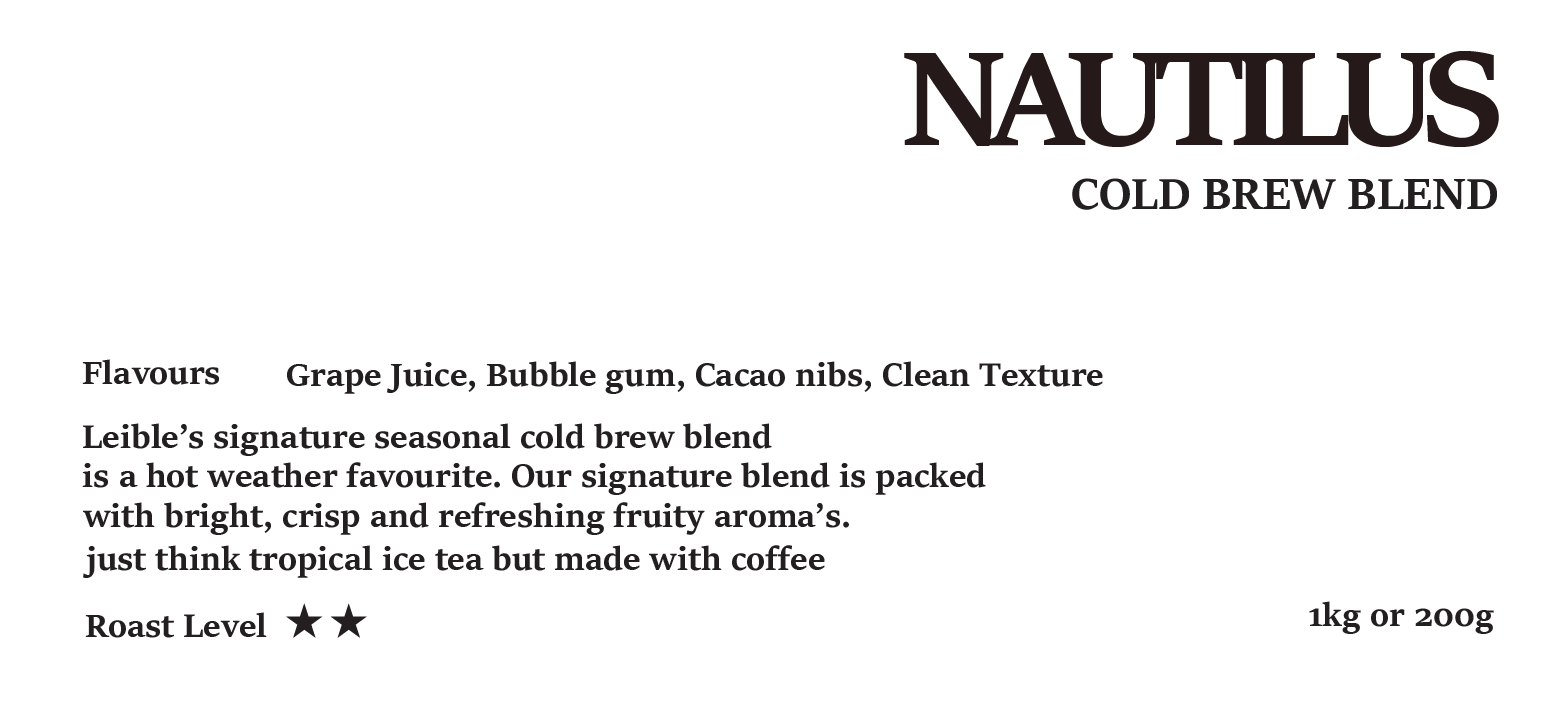 NAUTILUS GRAPE COLD BREW BLEND 200g/1kg