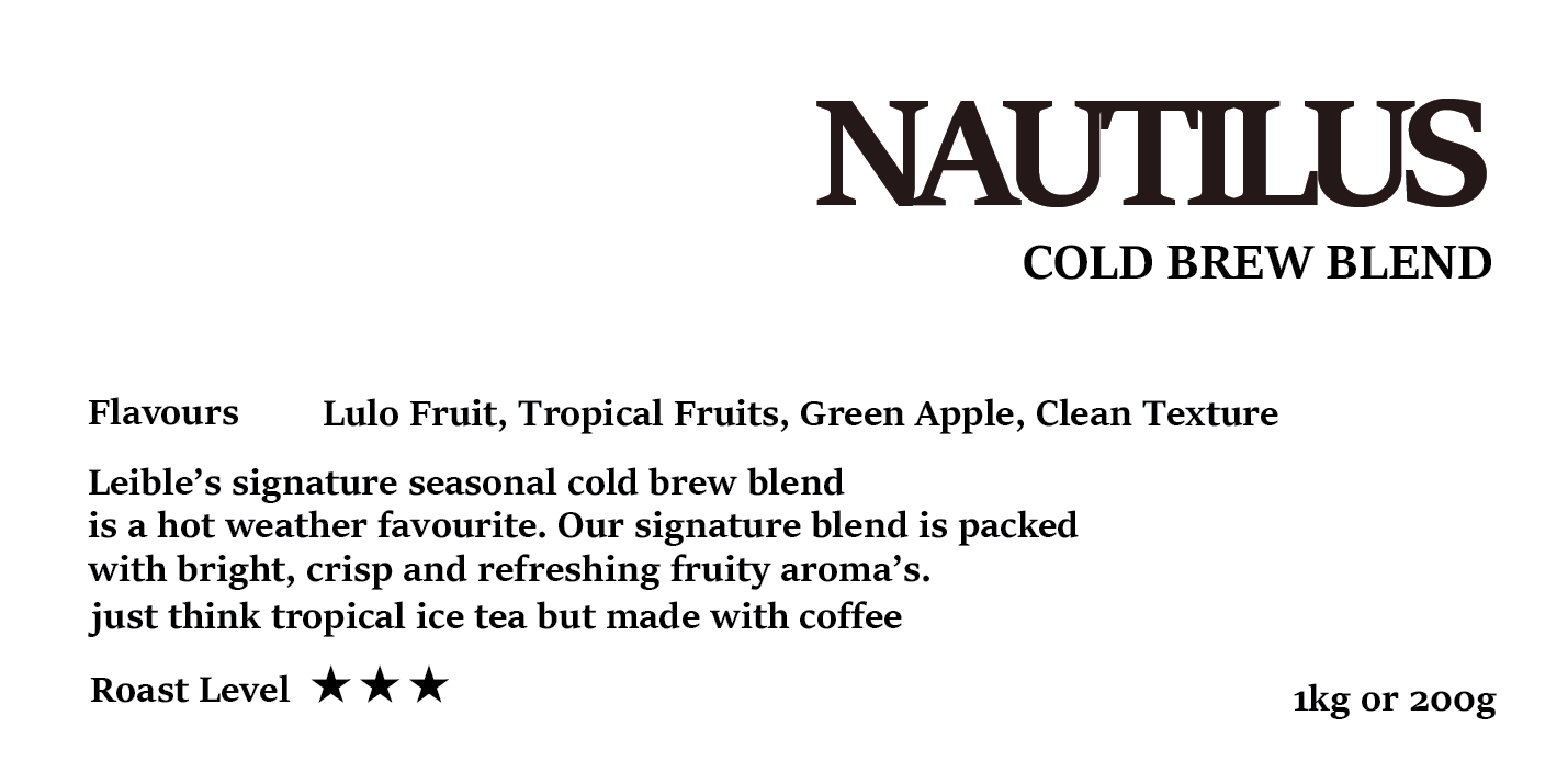 NAUTILUS LULO FRUIT COLD BREW BLEND 200g/1kg